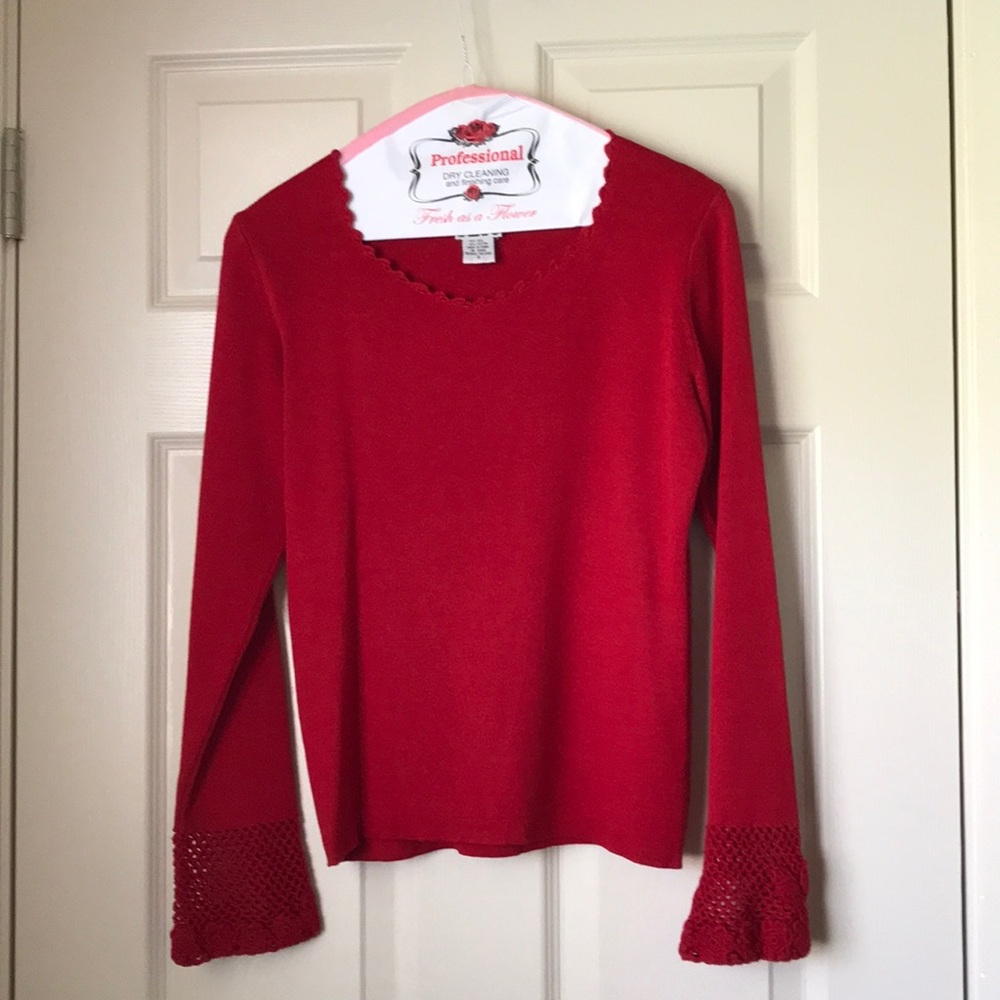 Silk sweater Top
